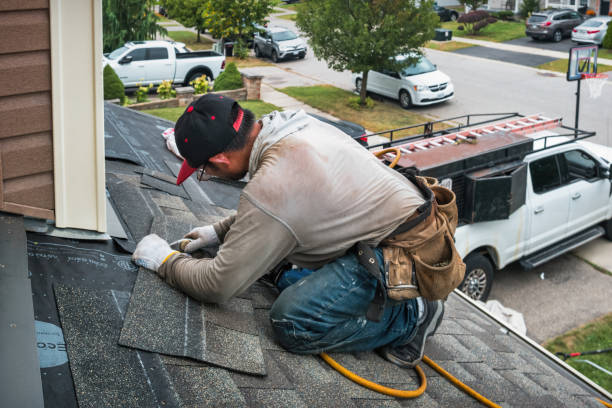Professional Roofing technician working in Fontana, CA